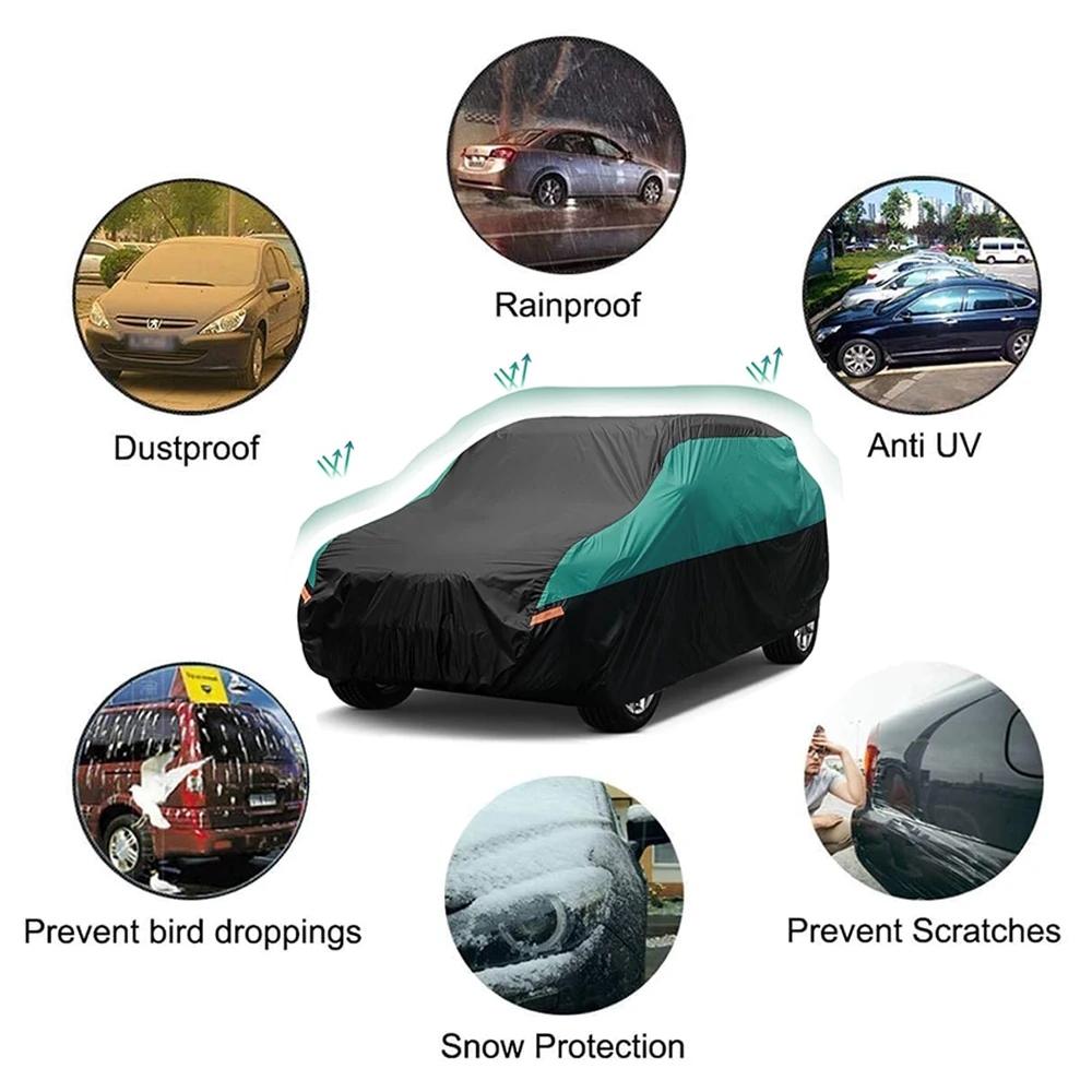 Kayme Universal Full Car Covers Outdoor Waterproof Sun Rain Snow UV Protectio Fit SUV/Sedan/Hatchback 21 Kayme Universal Full Car Covers Outdoor Waterproof Sun Rain Snow UV Protectio Fit SUV/Sedan/Hatchback 5