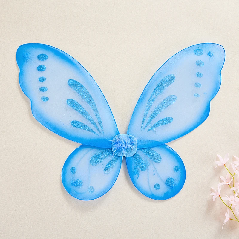 Kids Baby Girls Butterfly Fairy Wings Multi Colors Shine Lovely Halloween Costume Party Supplies