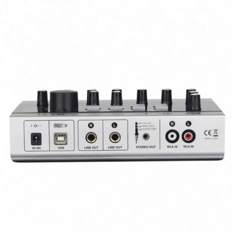 Alctron U16K MK3 USB Audio Interface Live Streaming Portable External Sound Card For Studio Recording