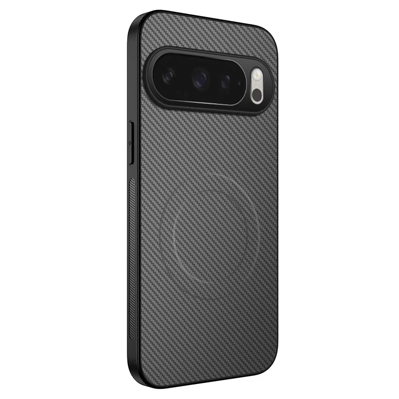 Premium Carbon Fiber Magnetic Wireless Charging Shockproof Case - Luxury Edition