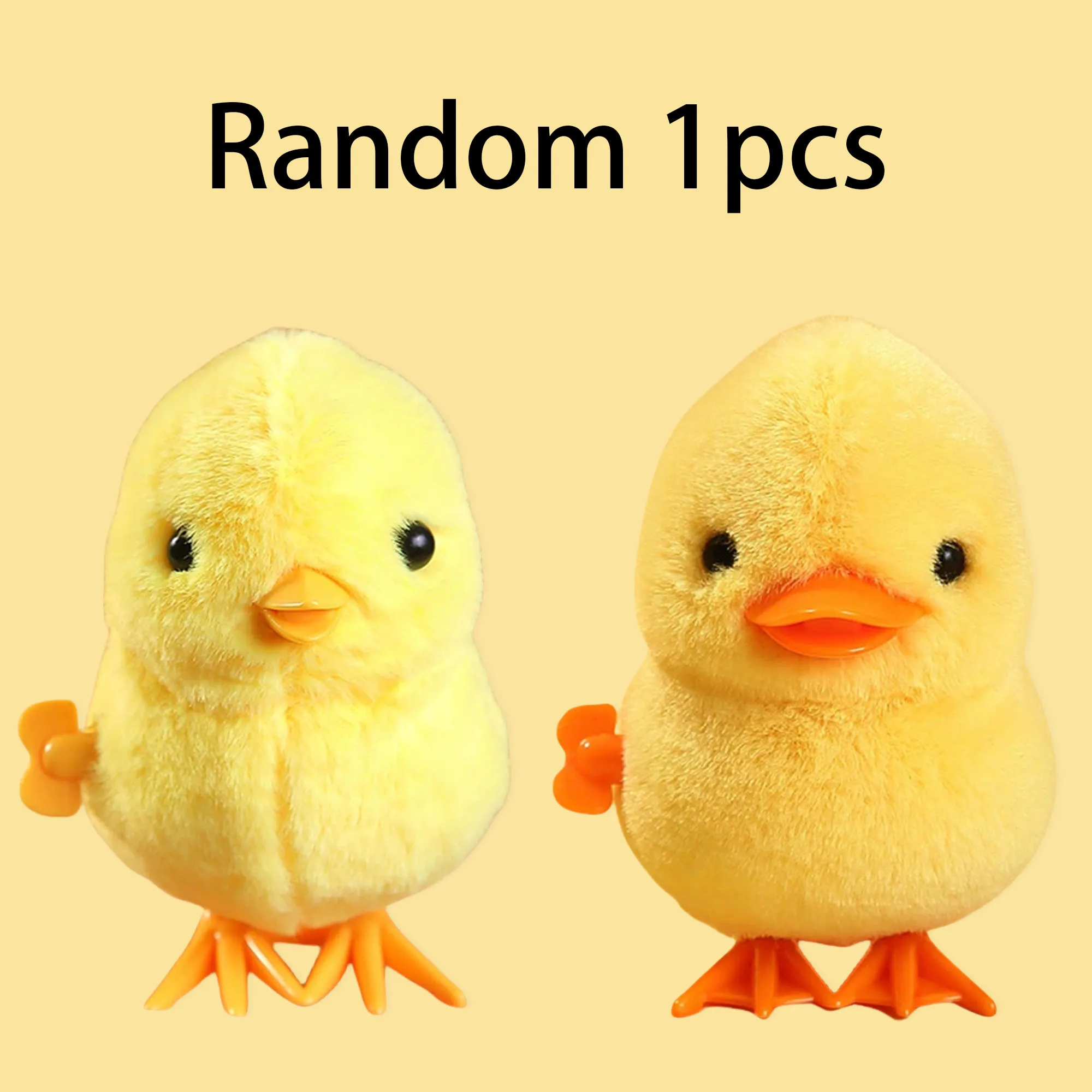 Set De 2 Juguetes De Cuerda De Pollo Y Pato – Mecanismo De Relojería, Colores Variados