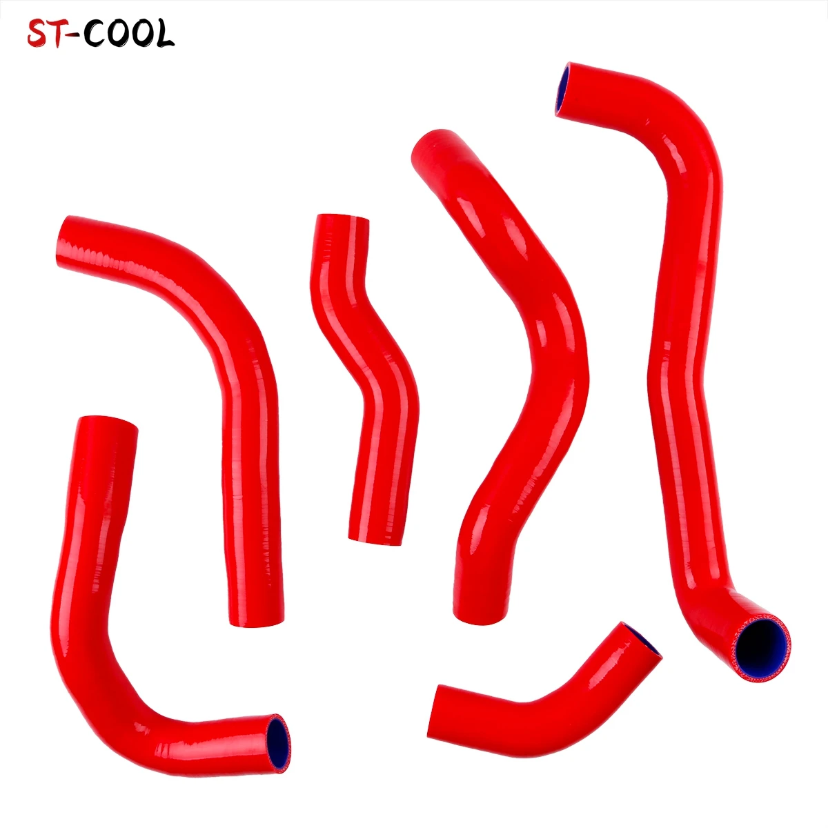 For Dodge Stealth / Mitsubishi 3000GT GTO 6G72 3.0L V6 Engine Twin Turbo Intercooler Pipe Tube Silicone Hose Kit 6Pcs 10 Colors