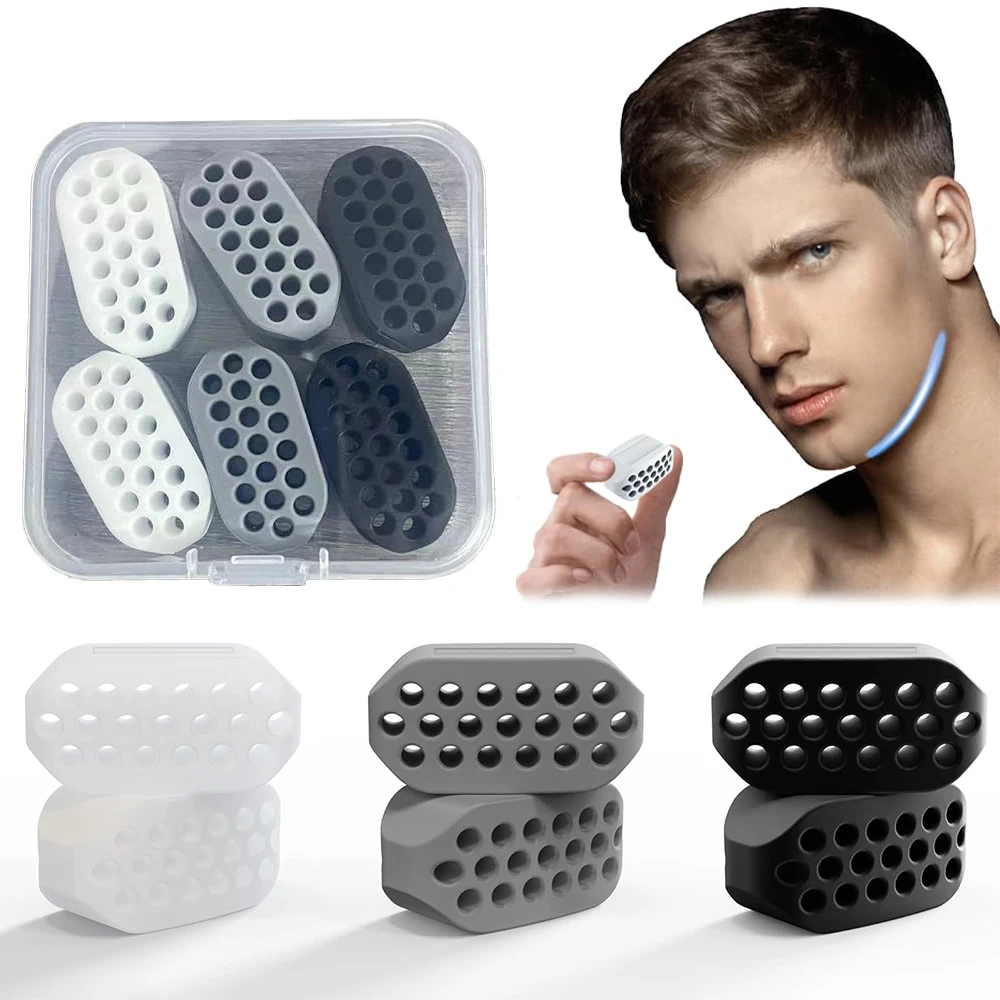 Jaw Exerciser Double Chin Reducer Jawline Exerciser Ball Neck Tonificante Jaw Face Mouth Exerciser Muscle Slimming Facial Fat Burner