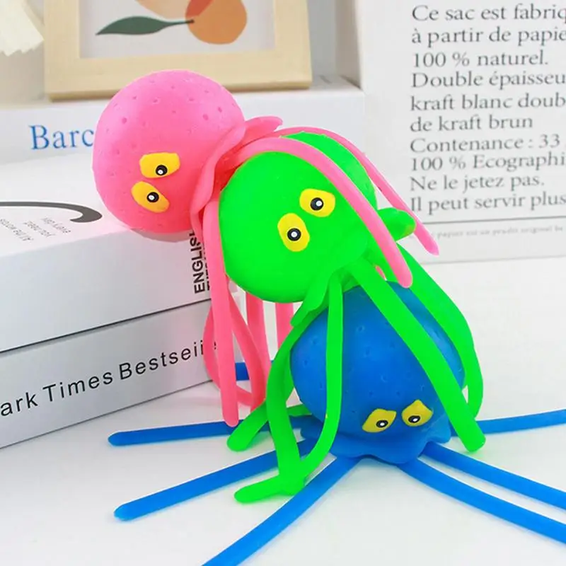 

Octopus Water Ball Fidget Toys Jelly Squeeze Octopus Water Ball Boy Girl quishies Pinch Toys Stress Relief Toys For Kids Adults