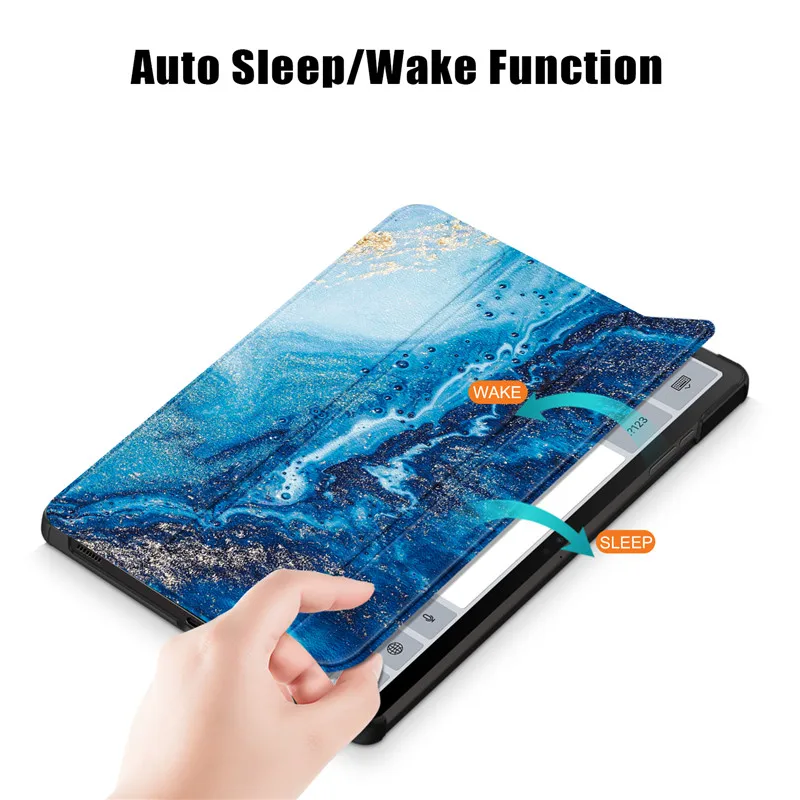 Leather Painted Folding Smart Cover for 10.9 Tablet - Enhanced Protection Case