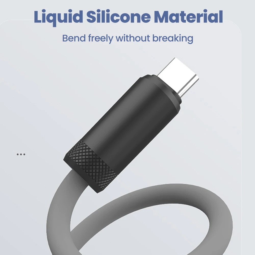 240W USB C to USB C 케이블 고속 충전 액체 실리콘 타입 C to 타입 C 데이터 케이블 1.5M 아이폰 화웨이 태블릿 노트북용