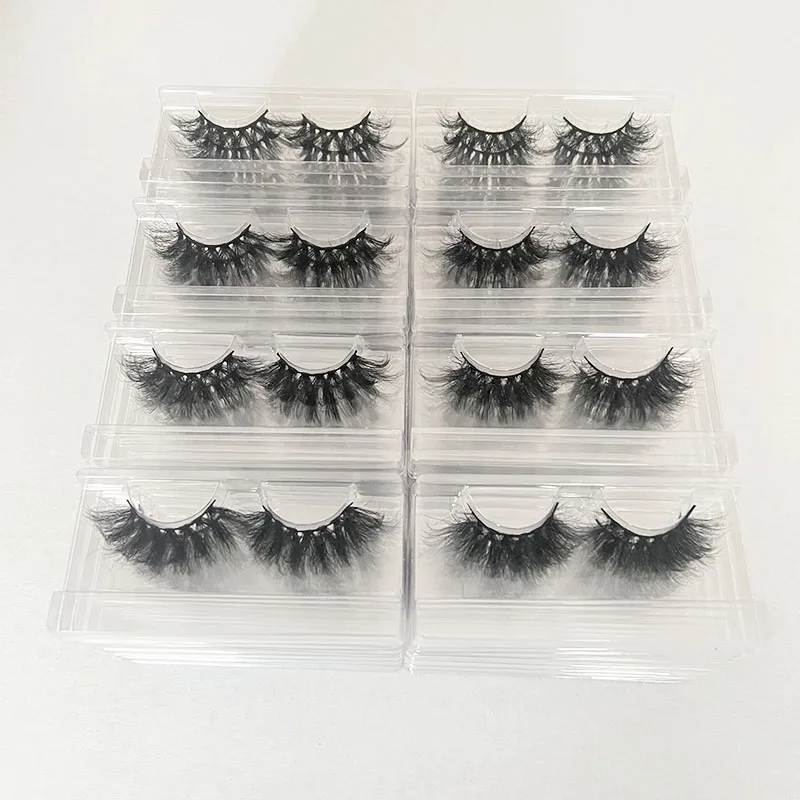 

Natural Long False Eyelashes Wholesale Faux Mink Lashes Vendors In Bulk Fluffy Wispy Curly Russian Strip Eye Lash 20mm/30mm