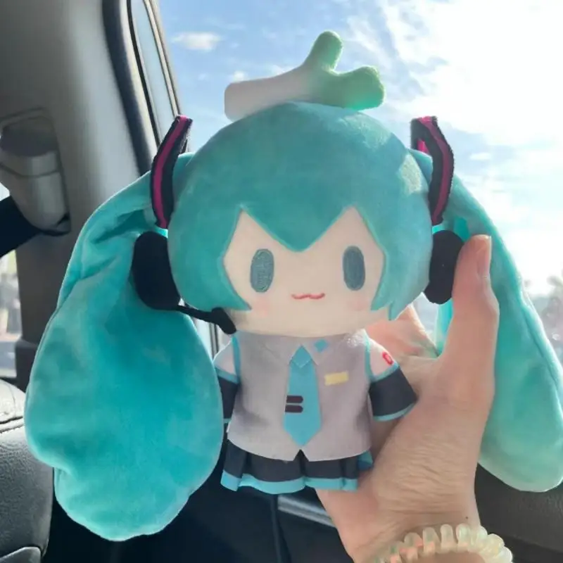 

15Cm Anime Hatsune Miku Scallion Figure Kawaii Q Version Model Plush Toys Doll Ornaments Collection Model Ornament Toys Gifts