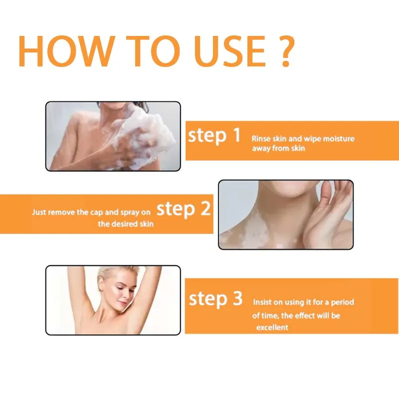30ml Skin Whitening Spray Facial Sunscreen Protection Toning Sunblock Spray Bleach Armpit Whitening Underarm BB Cream