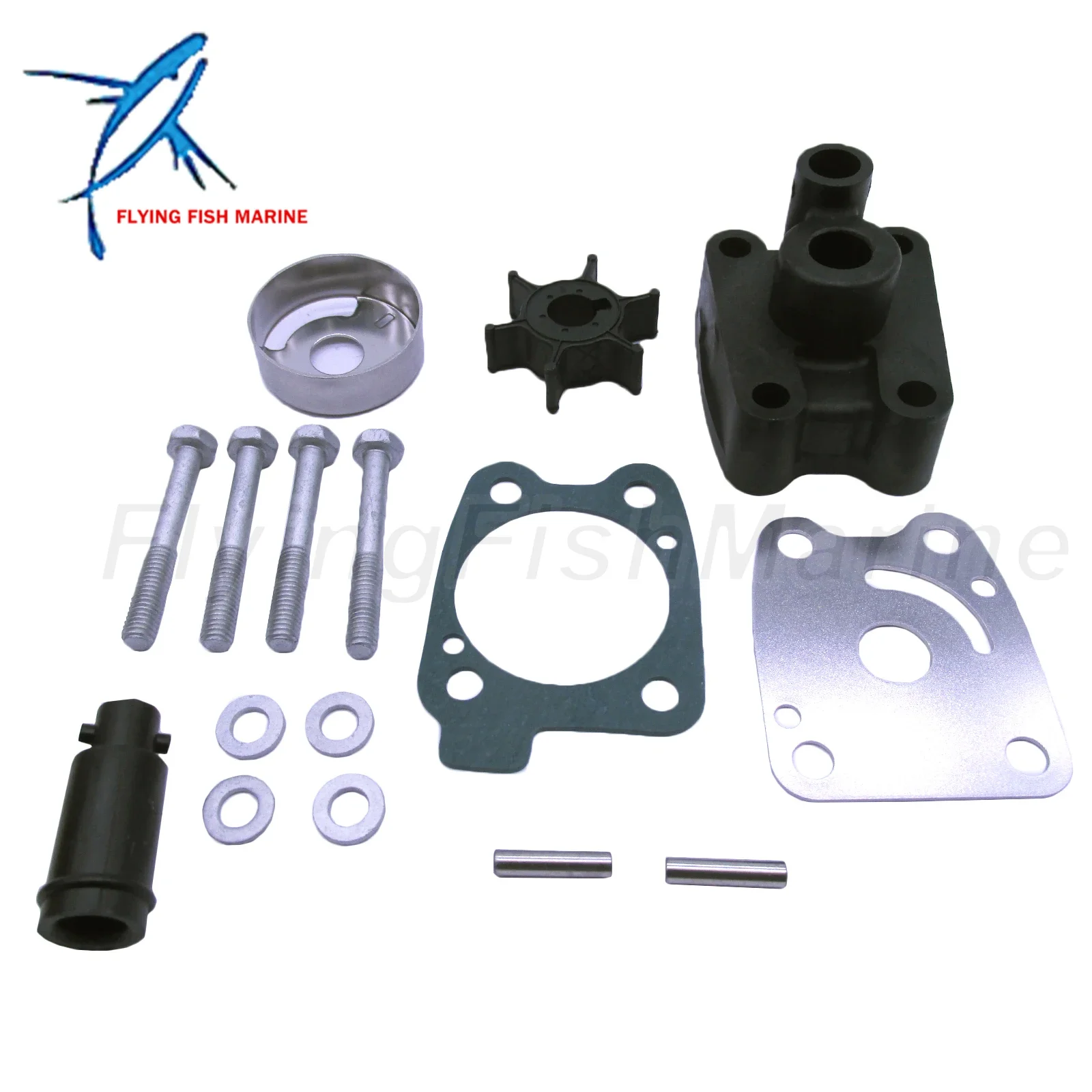 Outboard Engine 6BX-WG078-00 6EE-W0078-00/01 18-3473 Water Pump Repair Kit with Housing for Yamaha 4HP 5HP 6HP F4F4B F5A F6 F6C
