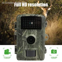 Mini caméra de chasse 16MP 1080P avec vision nocturne, détection de mouvement, étanche, pour la surveillance de la faune et les pièges extérieurs 2
