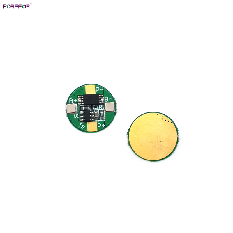 소형 원형 BMS 보드, PCM PCBA 2A, 1S 2A, 3.7V
