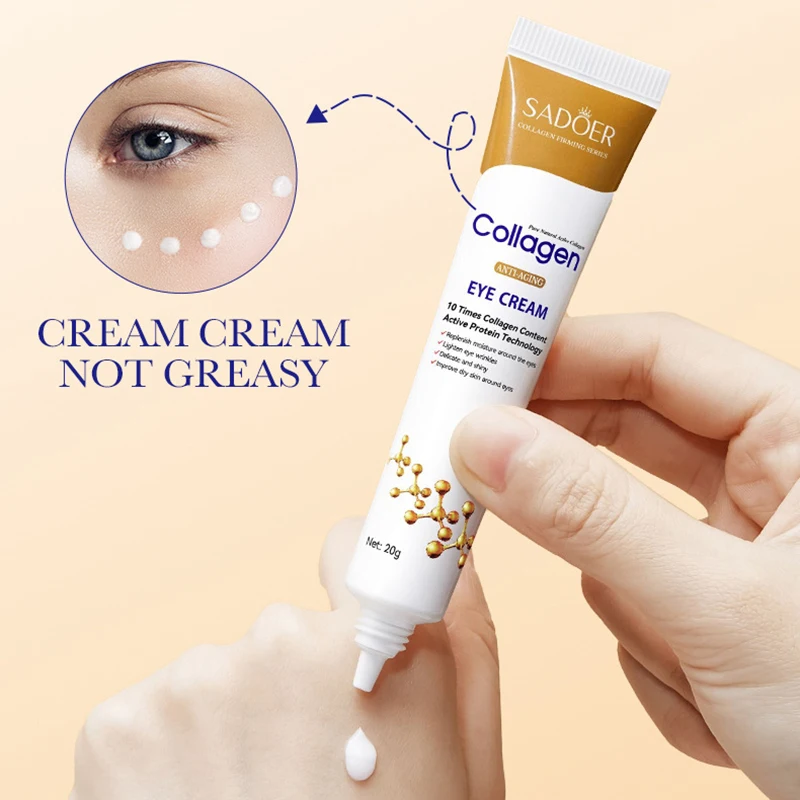 SADOER Retinol Collagen Eye Skin Care Sets Anti Dark Circles Moisturizing Anti-aging Eye Cream Stick Eyes Skin Care Products