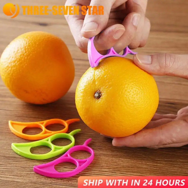 

1pcs Plastic Orange Peelers Easy Orange Lemon Fruit Mini Peeler Knife Slicer Remover Opener Safe Kitchen Accessories Tools