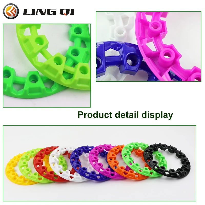 LINGQI Modified ATV Wheel Trim Hub Protection Decor Rim Cap Fit for Vehicle All Terrain wheel Plastic Cover fit to 6 Inch Tires