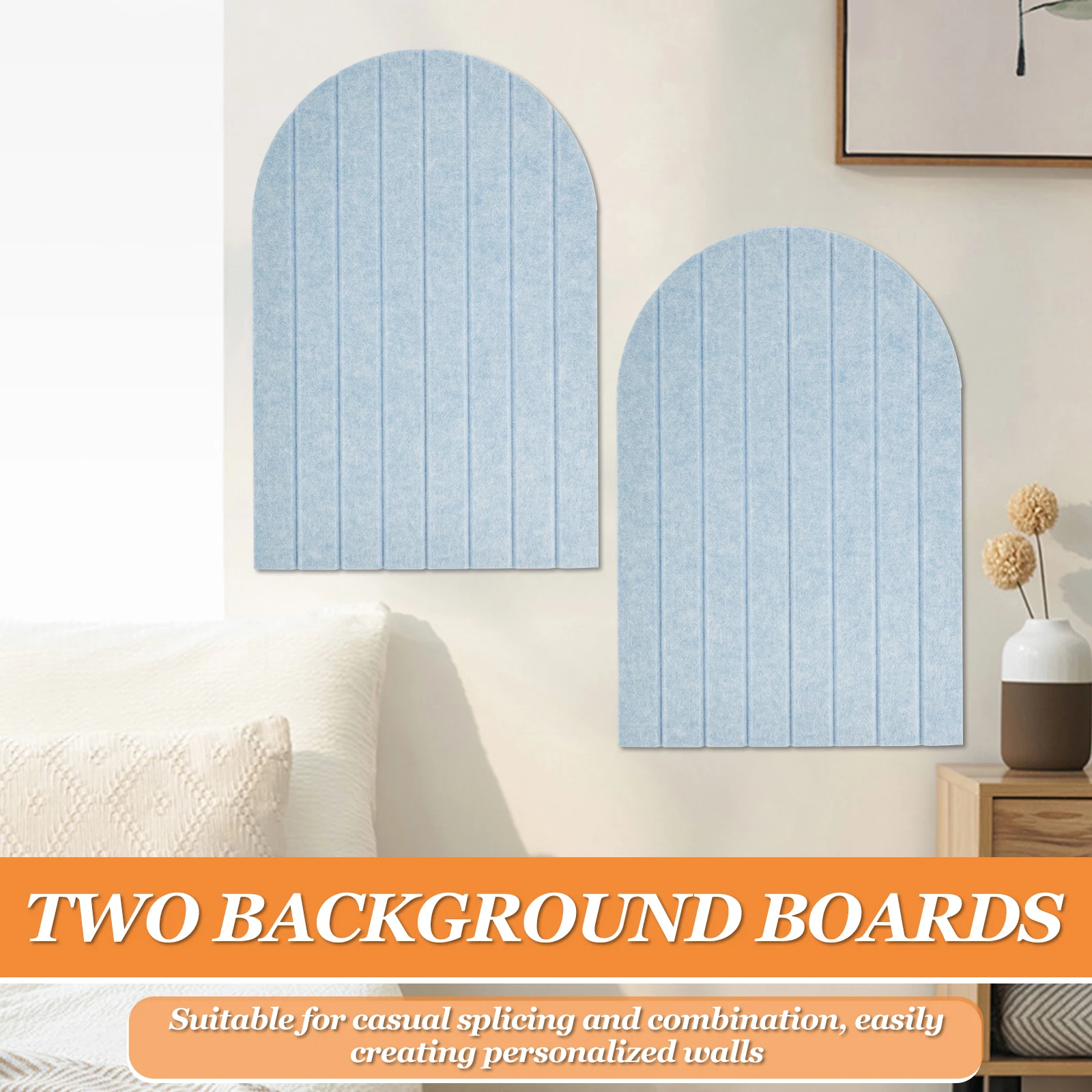 2Pcs Felt Board 40x60cm Cork Board Alternative Felt Bulletin Pin Board for Walls Home Office Classroom Decor Photo Wall Board