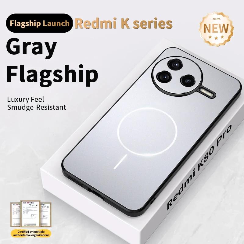 Enhanced Magnetic Phone Case - Matte PC + TPU Shockproof Protection Cover with Bumper