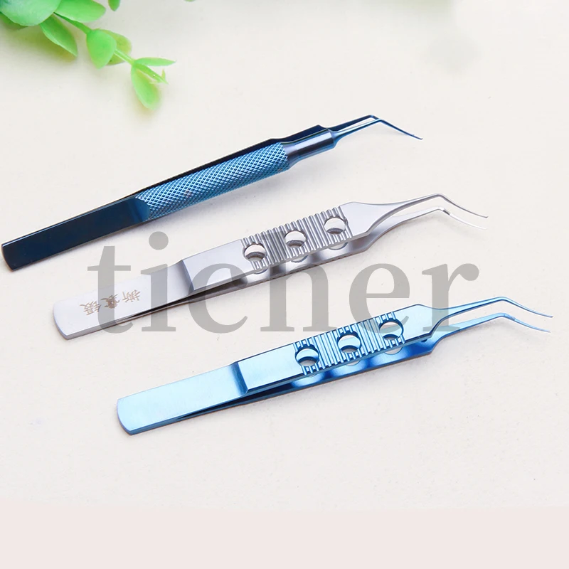 

Ophthalmic Capsulorhexis Stainless 3-hole Dovetail Micro Forceps Titanium Tweezers Ophthalmic Forceps Ophthalmic Instruments