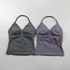 Impact Longline Strappy Top Women Seamless Yoga Tank Tops Ruched Backless Gym Clothes Workout Sleeveless Shirts With Buit In Bra 4