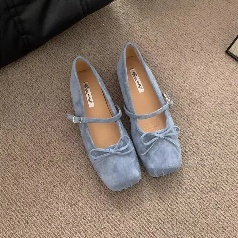 Dress Women's Shoes New Fashion French Style Girl Bow Multifunctional Pig Nose Princess Shoes Women's Flat Shoes Multicolor 3