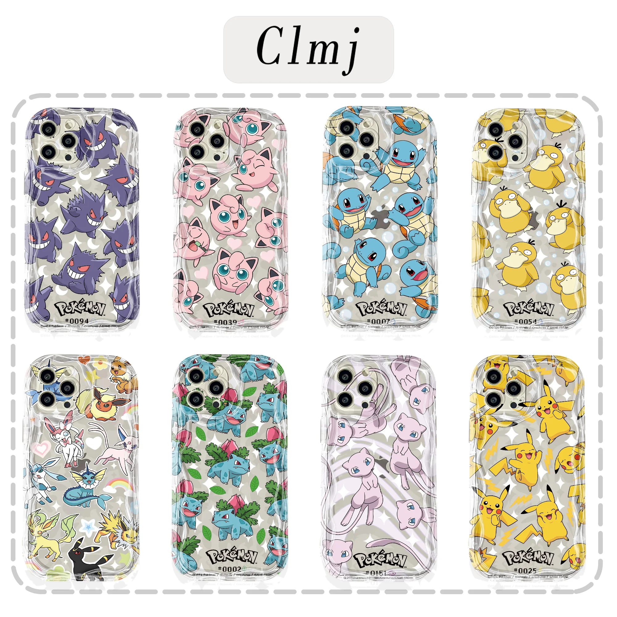 Anime-inspired Wave Design Soft TPU Phone Case