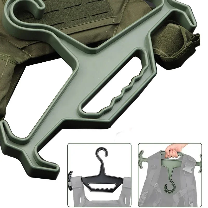 Coat Vest Hanger Heavy Duty Storage Organizer Multipurpose Strong Plastic Portable Airsoft Gear Paintball Survival Equipment 1