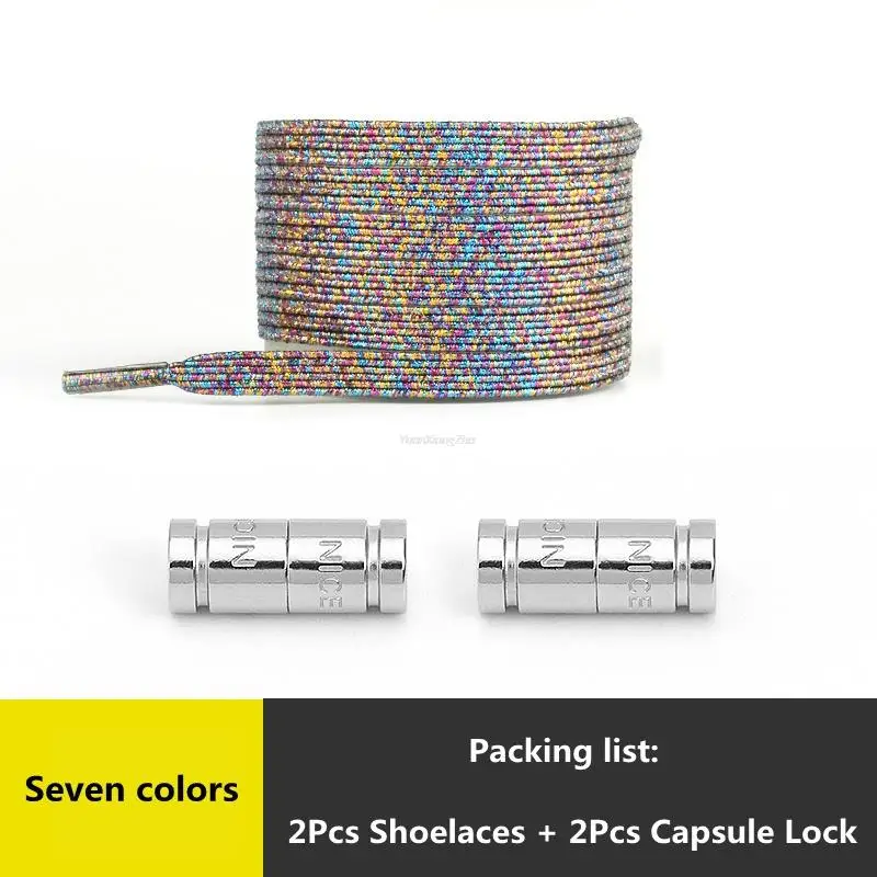 Colorful No-Tie Elastic Shoelaces for Easy Slip-On Sneakers