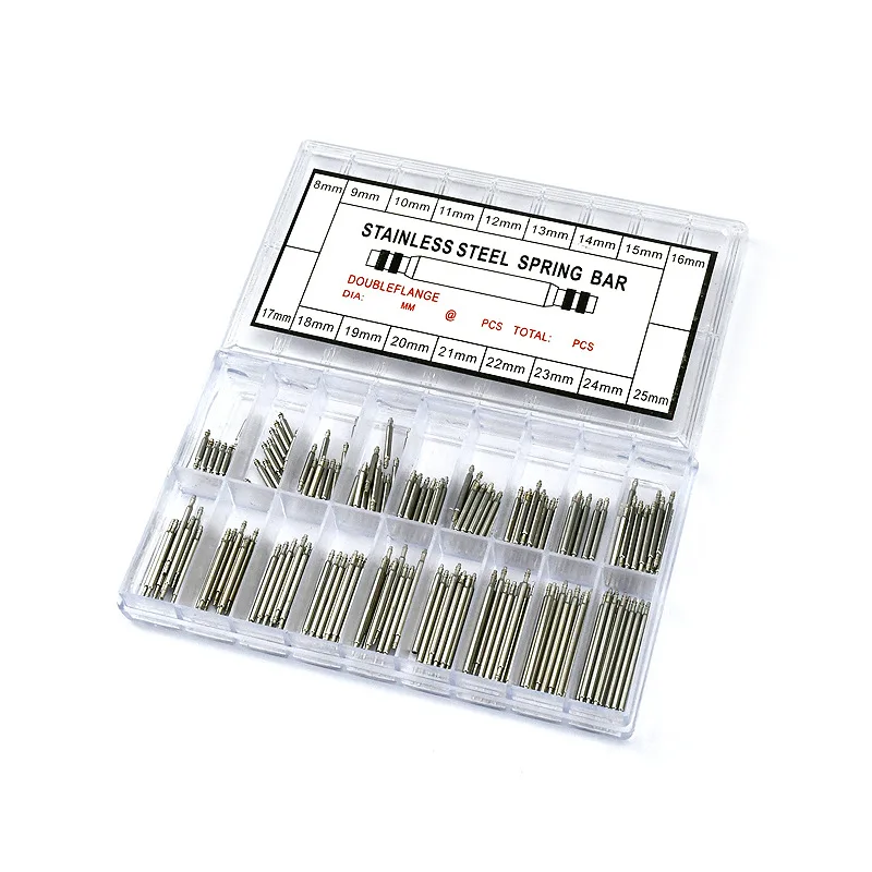 Deluxe Stainless Steel Watch Repair Spring Bar Kit - Premium Seamless Bars with Durable Storage Case
