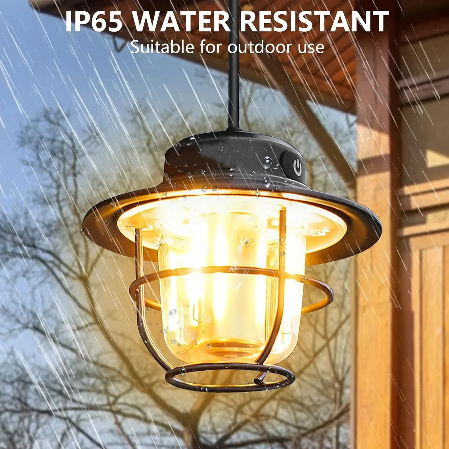 Vintage Rechargeable LED Lantern, Durable Portable Light for Outdoor Camping and Home Decor