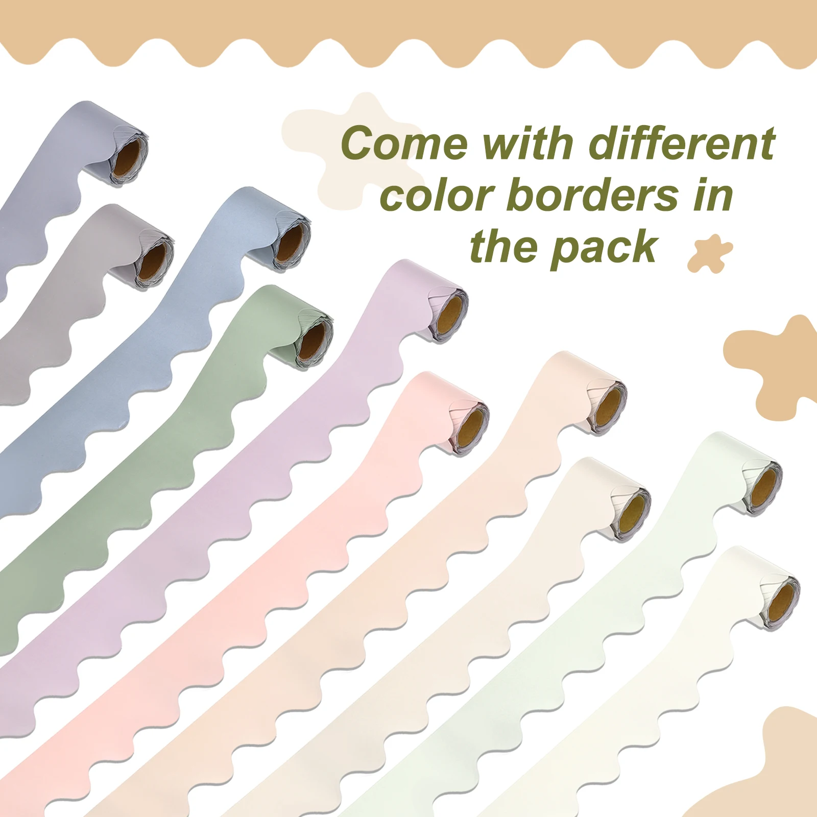 Bulletin Board Paper Border 10Rolls