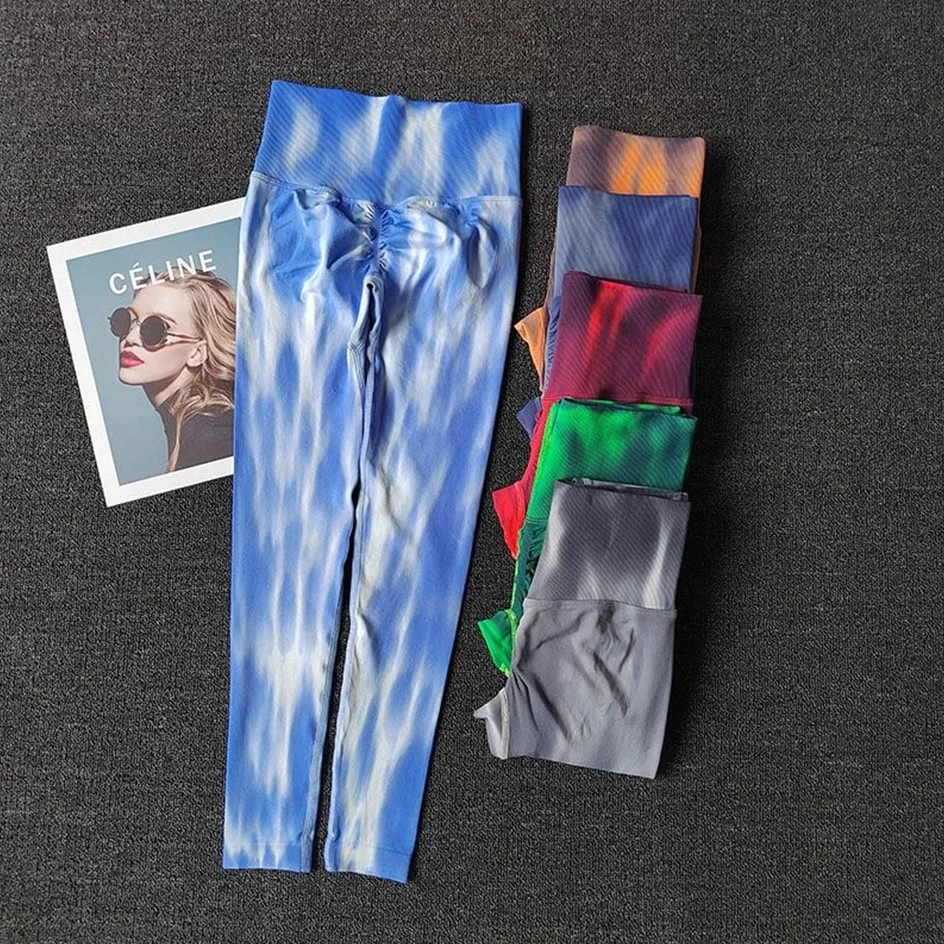 

Бесшовные Спортивные Леггинсы с завязкой, женские штаны для йоги с высокой талией, сексуальные персиковые колготки для фитнеса, Женская быстросохнущая одежда для бега