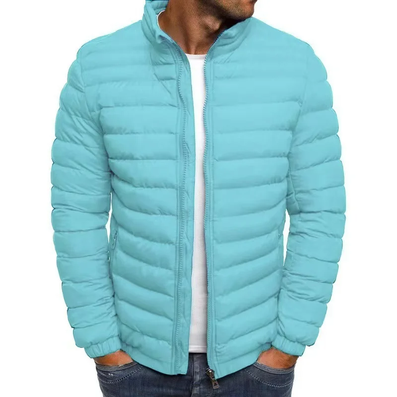 

New casual winter men's windproof thickened velvet jacket High quality casual jacket Solid color lapel jacket