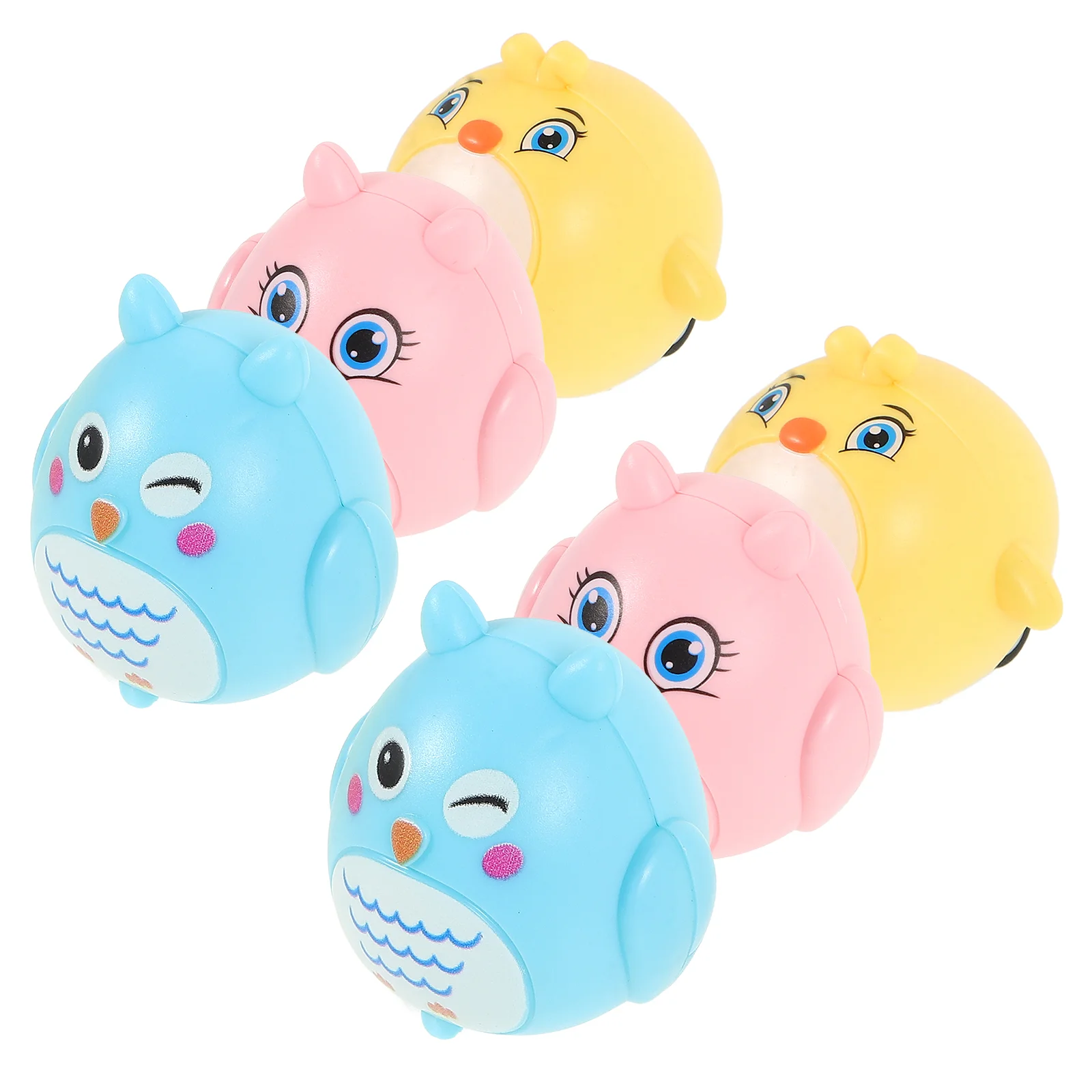 

6pcs Baby Pull Back Car Friction Powered Car Toy Cartoon Animal Toy Party Toys