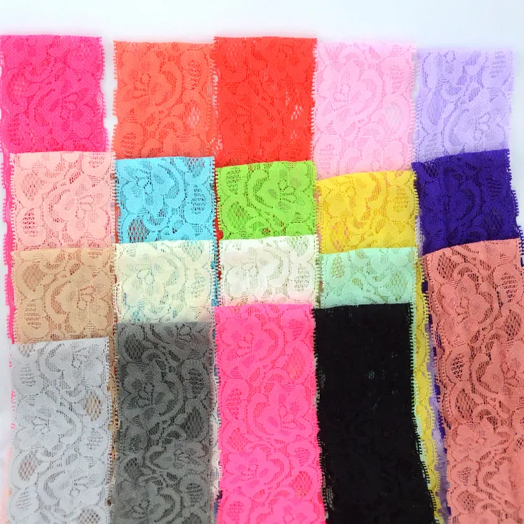 One Meter 5cm Width Stretchy Elastic Lace Ribbon DIY Handmade Crafts Lace Tape Sewing Fabric lace ribbon,lace fabric,lace sewing supplies,lace sewing accessories,lace accessories,lace garment accessories,lace decoration