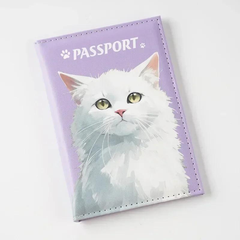 Étui à Passeport Rigolo Face De Chat Noir Purrfect Parfait