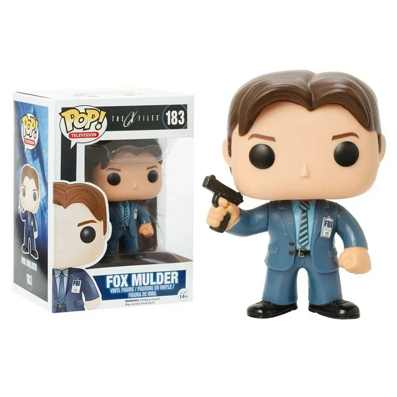 thumbnail image 1 of Nueva llegada Funko Pop Animation TV The X-Files Series Fox Mulder 183 Dana Scully #184 Figura modelo colección Figura de acción Juguetes, 1 of 5