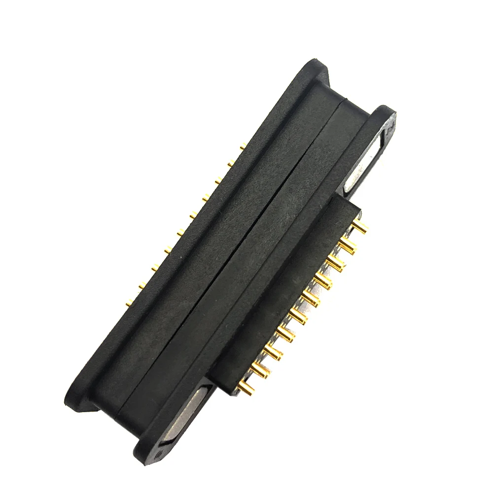 13/14/15/16/17/18/19/20pin wasserdichter magnetischer quadratischer Magnetst ecker 2a Stecker Buchse feder belastete Pogopin DC Steckdose – Detail 12