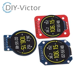 1.28 inch TFT LCD Display Module Round RGB IPS HD 240x240 Resolution GC9A01 Driver 4 Wire SPI Interface Adapter Board