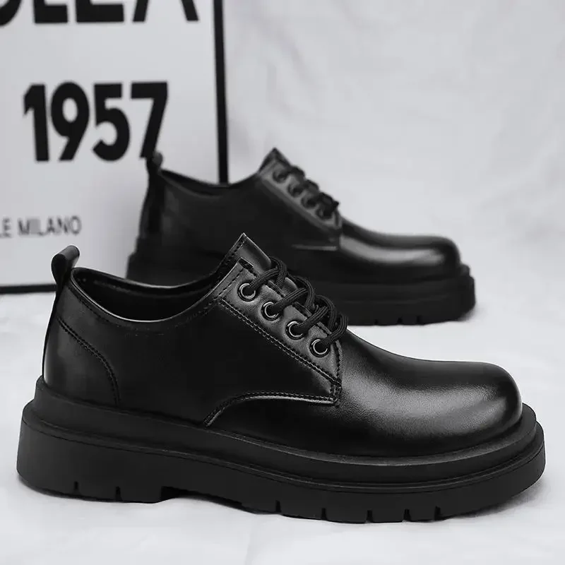 

Туфли дерби в итальянском стиле мужские, натуральная кожа, на шнуровке, деловые офисные классические туфли ручной работы