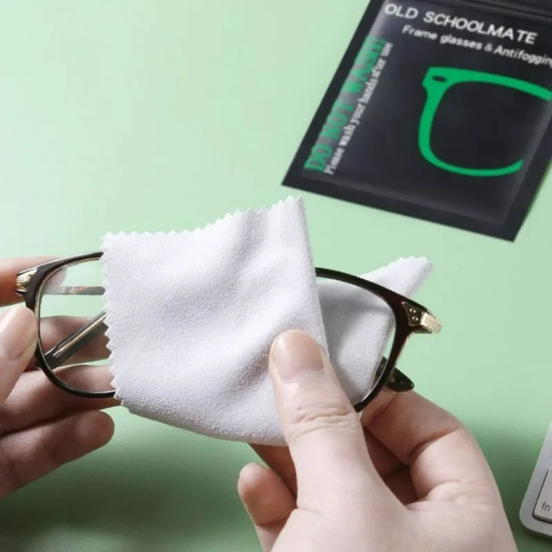 New Reusable Anti-Fog Glasses Wipes Suede Pre-moistened Antifog Lens Clothes Eyeglass Wipe Eye Glasses Prevent Fogging Cloth 2