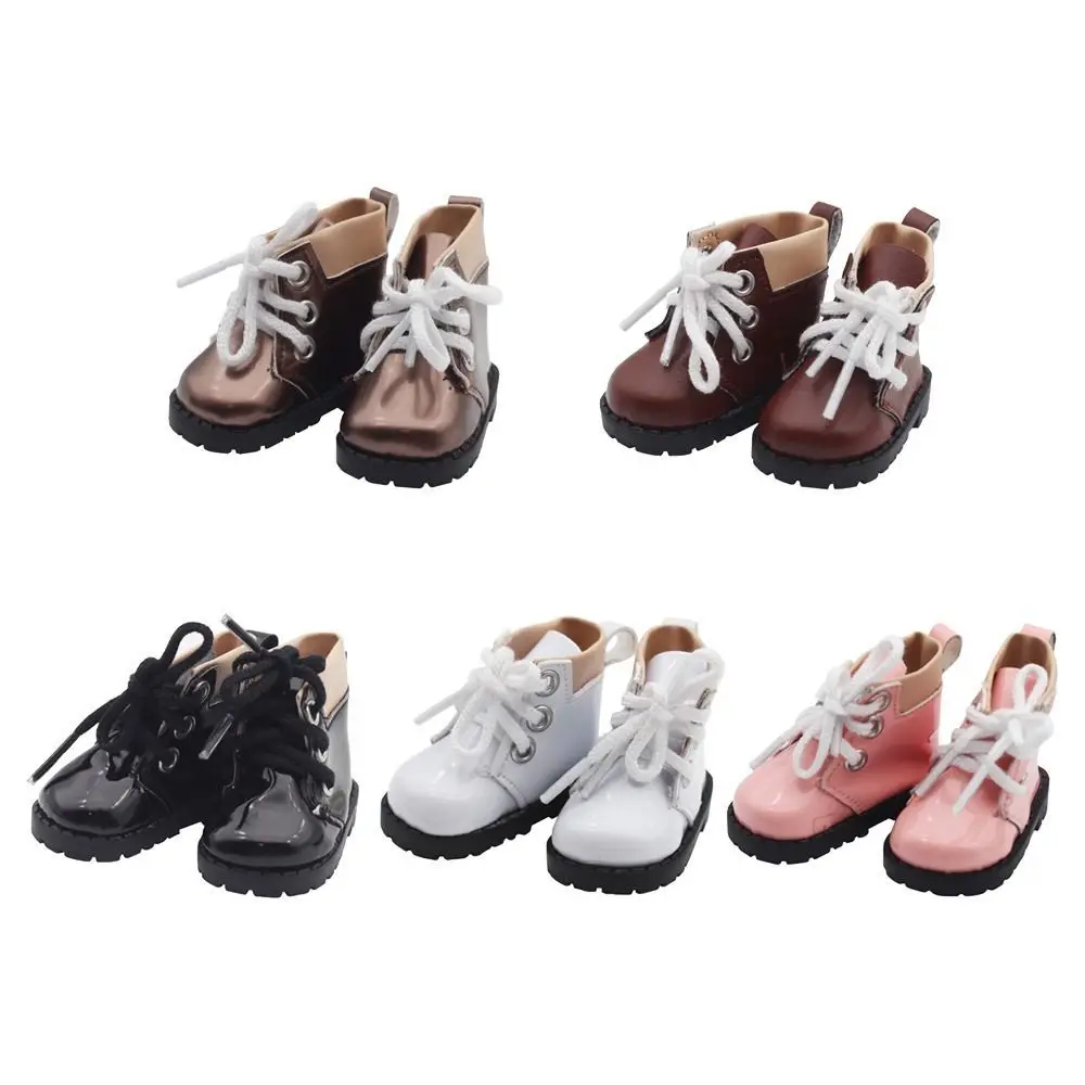 Bottes Martin En Cuir Pour Poupée BJD 20 Cm - Longueur 5.5 Cm | Accessoire Mode Poupée Collection