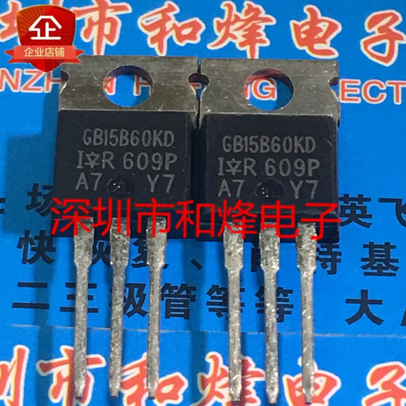 

Оригинальный 6 шт./партия GB15B60KD IRGB15B60KDPBF TO-220 600V 15A