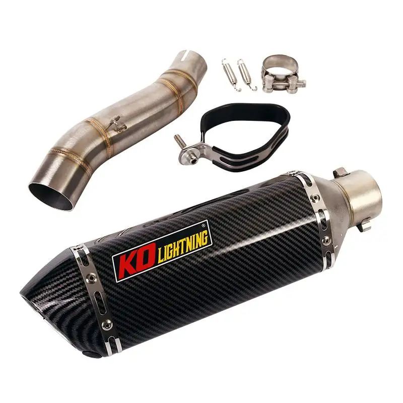 

For Honda CBR300 CB300F Until 2018 51MM Motorcycle Exhaust Pipe Escape Muffler Mid Link Pipe With DB Killer Slip On Stainless