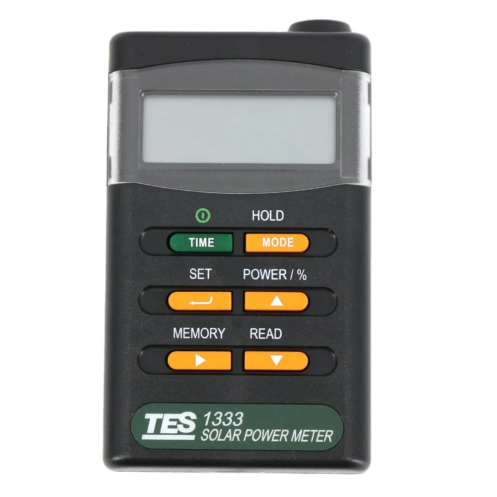 

TES-1333 Solar Power Meter with User Calibration Factor Setting Function