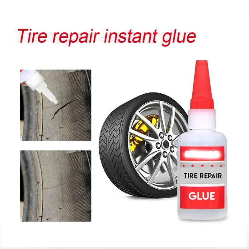 

50ml Car Adhesives Tire Repair Glue Sealers Super Caulk Car Rubber Repair Tyre Glue Multi-function Repair Glue Tire Repair Tools