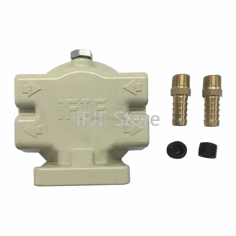 Motorcycle Fuel Filter Fuel Filter R12T Fuel Filter Base NPT ZG1/4-19 with 2 Fittings & 2 Plugs For 120AT S3240; For W712/75 OP 570 Oil Filter 5M2101-5M2107