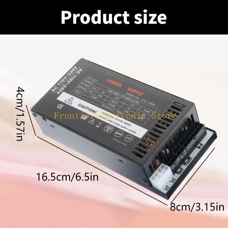 G8DB 110-264V 게이밍 600W 전원 공급 장치(작동 팬 포함) 1U Flexs ATXs PSU(K39 ITX 미니 케이스용)