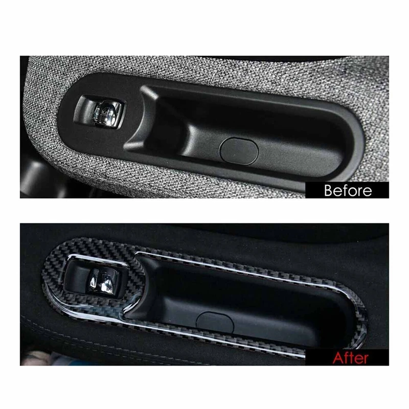 4Pcs Car Door Switch Panel Trim Per Bmw Mini Cooper Countryman F60 2017 2018 2019 2020