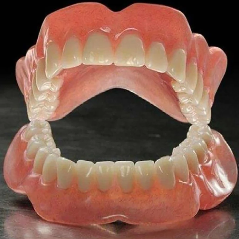 28pcs Resin False Teeth Whitening Dentures Temporary Fake Tooth Upper