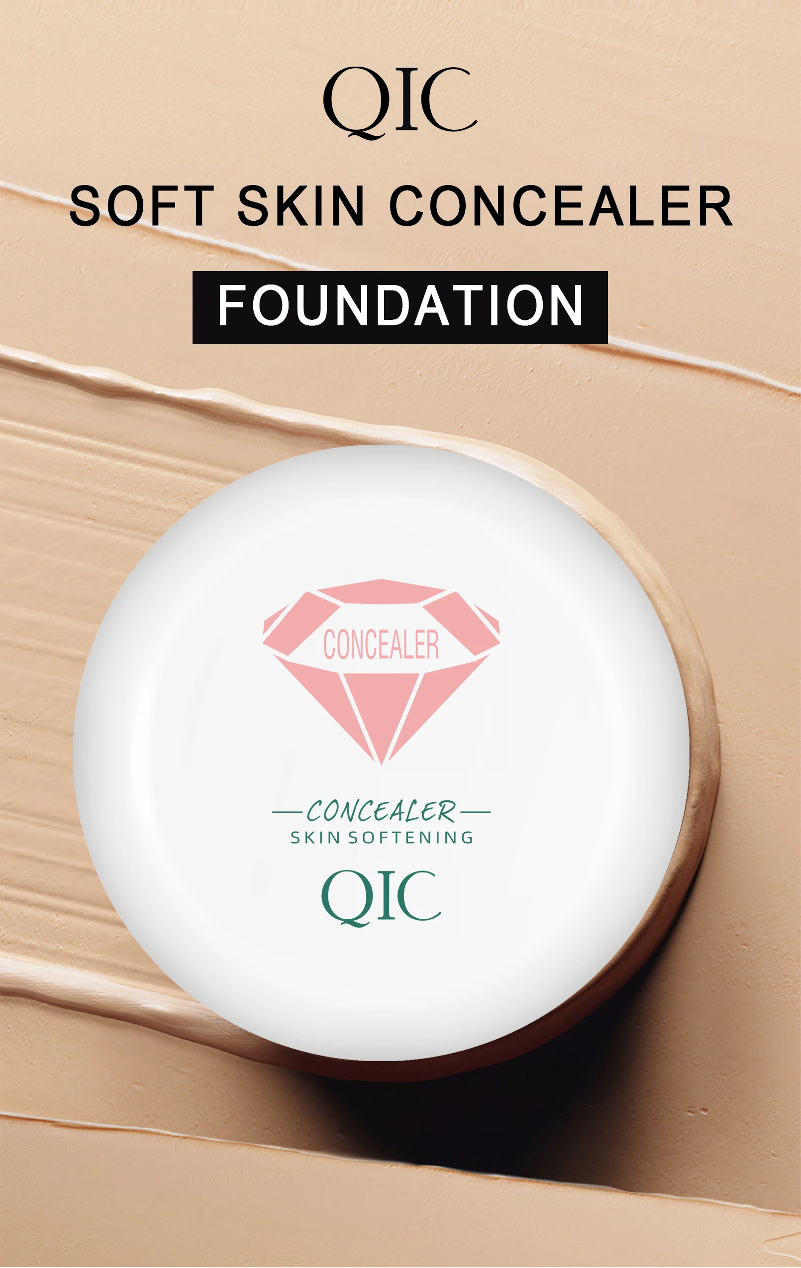 Description Picture 2 of itemWaterproof High Coverage Concealer Cream Makeup Long Lasting Cover Tattoo Dark Circles Perfecting Makeup Base makeup Cosmetics